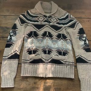 TNA large tan knit sweater